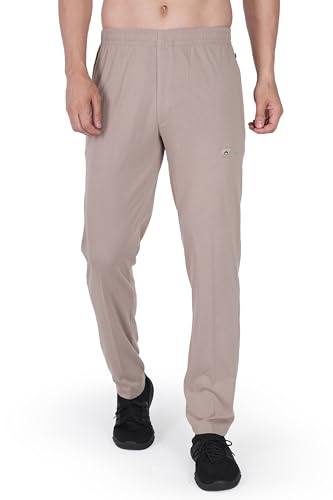 Image of Trackpants for Men - Regular Fit, Cotton Hoisery, Ultra Soft, Comfortable, Lightweight, Ziper Pockets, Front Zip, Back Pocket, Solid Mnimal