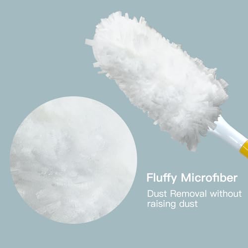 Image of Car Interior Duster - Ultimate Cleaning Tool for Cars, House, and Office - Compact Mini Design for Effortless Dust Removal Double-Sided Design 2handle +10 Duster Refills.