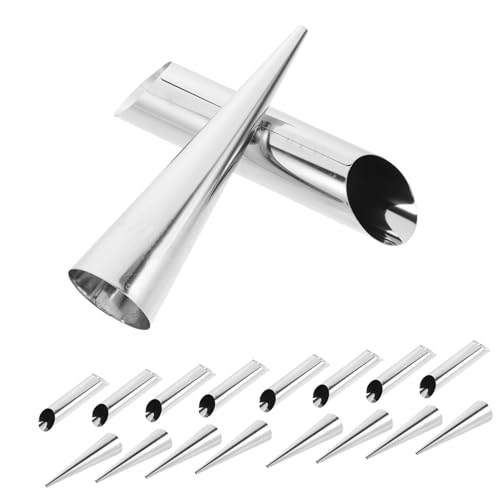 VINTORKY Cone Roll Croissant Moulds Stainless Steel Bread Molds Horn Molds for Croissant and Pastry Making