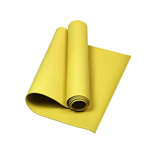 Yoga Mat,kaxue 5Mm Thick Non-Slip Eva Yoga Mat Exercise Body Building Blanket Gym Fitness Equipment Sports Supply Yellow