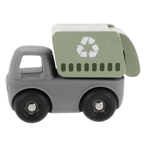 HOODANCOS 用おもちゃ ゴミ収集車 模型 車両 幼児向け慣性プッシュカー 滑らかグリップ設計 リアルな清掃車シミュレーション 知育遊びに