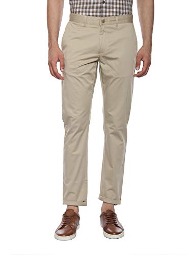 Image of blackberrys Men's Skinny Fit Cotton Chinos (BBAPLBB62602 38 Sand Khaki 38)