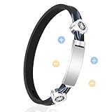 [TRAOO] 静電気 除去ブレスレット 【2025年11月新登場】 軽減ブレスレット 静電気除去グッズ 防止 バングル 静電対策 チタン ブレス 磁気 ゲルマニウム シリコン スポーツ シリコン バングル サイズ調整可能 男女兼用 防水 秋冬乾燥季節対応 黑