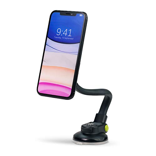 PureGear Magnetic Car Phone Mount, Multi-Function Cell Phone Mount, Dashboard Car Phone Holder, Suction Cup Car Phone Holder for iPhone 12/11/XR/XS/8/7/6, Galaxy S20/S10/S9/S8 and Most Smartphones