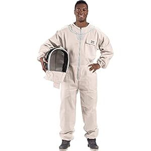 Bees & Co U74 Natural Cotton Beekeeper Suit with Fencing Veil