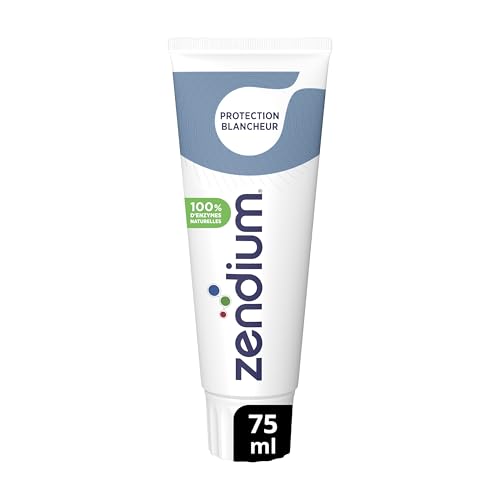 ZENDIUM - Dentifrice Protection Blancheur - Action blancheur minérale et doux pour l'émail - Protège et renforce les défenses naturelles de la bouche -...