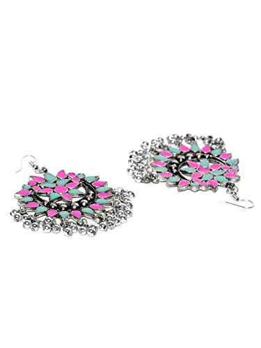 Afghan Style Oxidised Earrings for Women