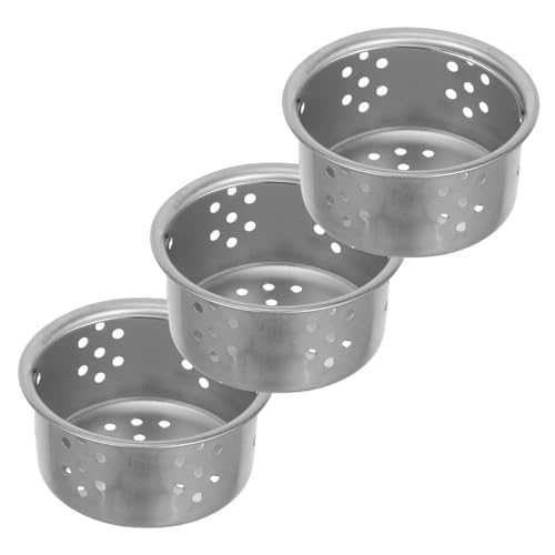 Colador para fregadero de cocina acero inoxidable 3 pzas