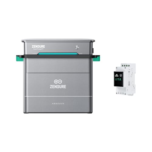 Zendure Solarflow Hyper 2000 avec AB2000X 1920Wh, ZD3CT, Centrale Électrique de Balcon avec Entrée Solaire 1800W, Charge AC Bidirectionnelle 1200W