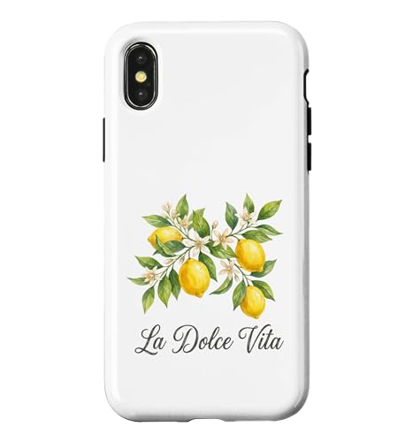 La Dolce Vita ������ �C�^���A�� �� �������`�F�b�� �A�}���t�B�C�� �X�}�z�P�[�X iPhone X/XS �p