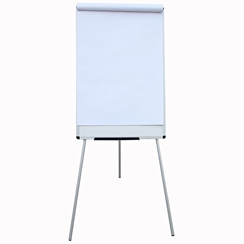 VIZ-PRO Light Weight Porcelain Magnetic Tripod Whiteboard/Flipchart Easel, 24" W x 36" L - Thumbnail 2