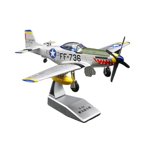 Avión P51 Mustang miniatura escala 1:48 de aleación militar