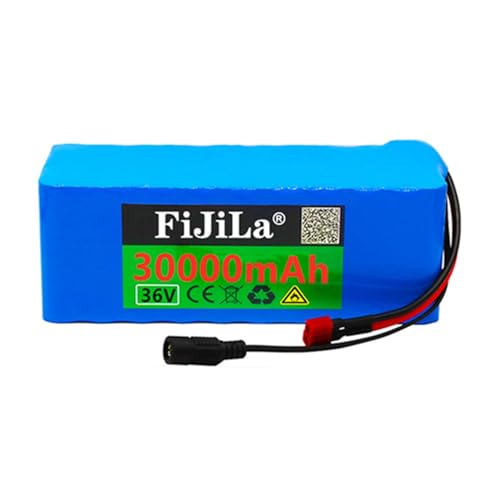 Batería De Litio para Bicicleta Eléctrica De 36 V Y 30 Ah con Cargador, 10S3P, 500 W, para Scooter De Alta Potencia. 36V30AH,XT60