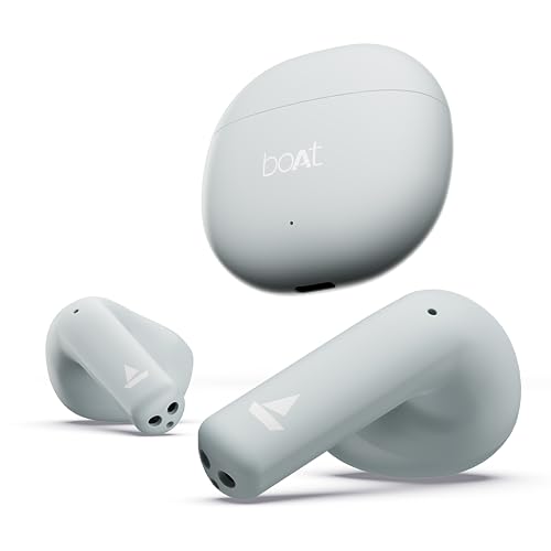 BoAt Airdopes Atom 81 True Wireless Earbuds With Upto 50H Playtime, Quad Mics ENx™ Tech, 13MM Drivers,Super Low Latency(50ms), ASAP™ Charge, BT V5.3(Aero Blue) For Rs. 799 @ 82 %