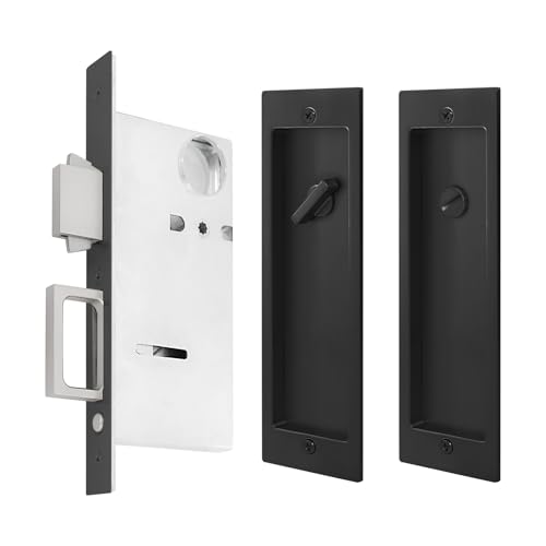 Modern Rectangular Pocket Door Lock