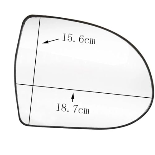 Cristal de espejo retrovisor derecho para HAVAL H6 Sport 2013-2016 calefactable gran angular 4