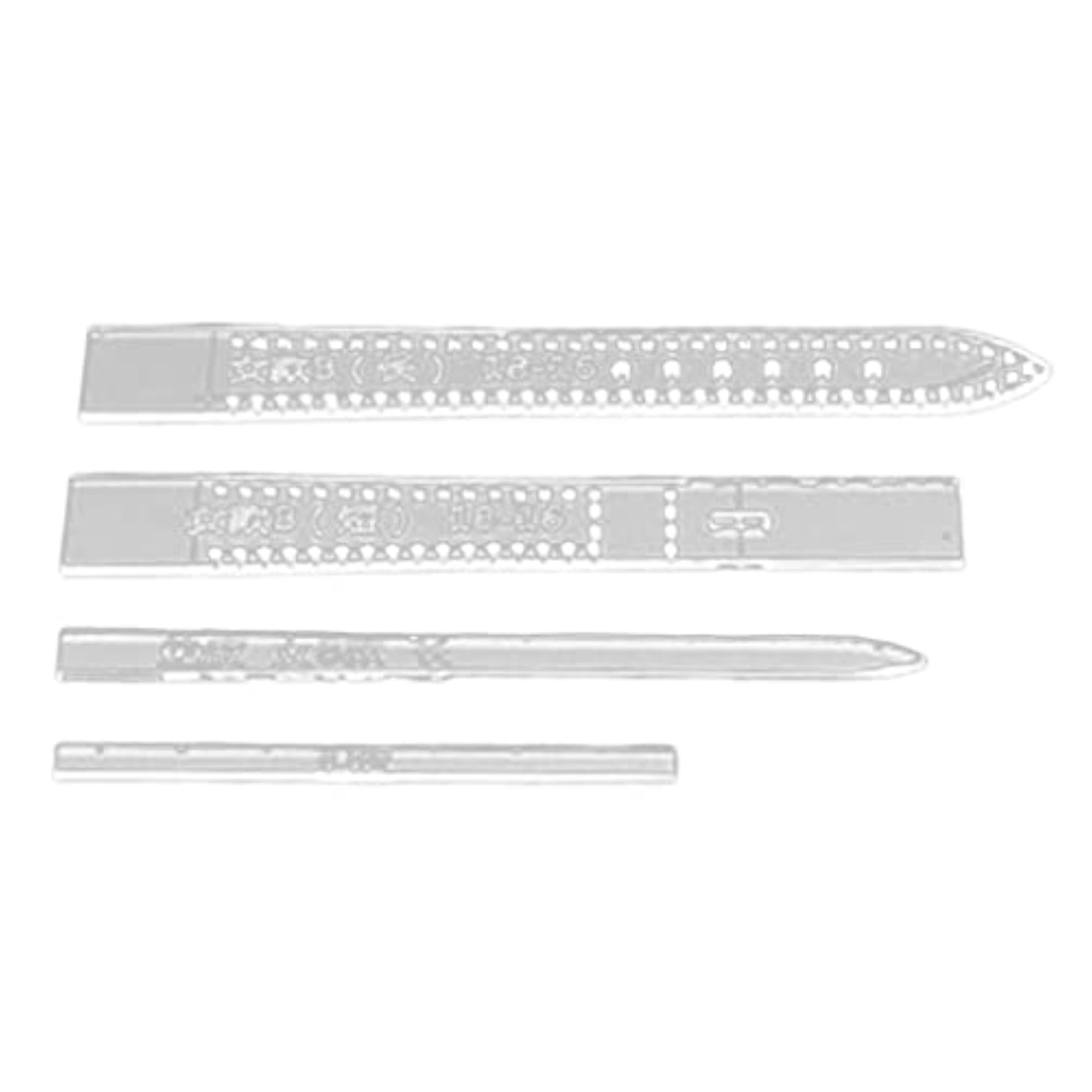 4Pcs Leather Craft Acrylic Watch Strap Band Stencil Template Set