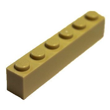LEGOParts and Pieces: 1x6 Bulk Bricks a. 100 Pieces brown 3009-Tan-100