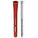 TOX Constructor Drywall Anchors with 10 x 100 mm Long Screw, 25 pcs Dowels and 25 Screws, 022102491