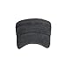 Fashionable Solid Color Washed Unisex Fitted Cadet Cap for Men Flat Top Cap Low Profile Short Brim Baseball Caps