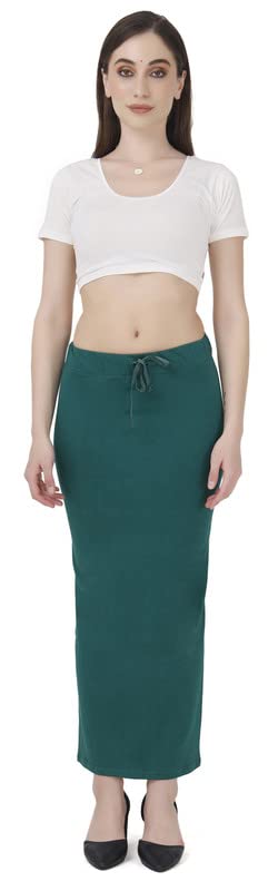 Image of Lycra Blend Cotton Saree Shapewear Petticoat for Women and Girls, Skirts Shapewear Dress for Saree