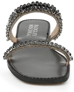Badgley Mischka Women's Thina Flat Sandal - Breathable Leather Lining - View #6