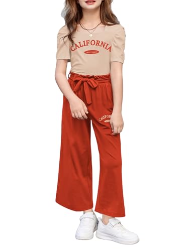 Arshiner Girls 2-Piece Outfit Set with Pockets