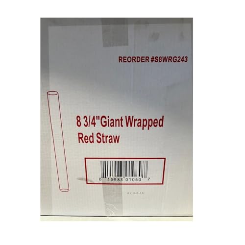 Pitillos plásticos rojos 8.75 pulg 300 unidades miniatura 7
