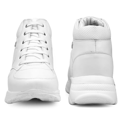 Image of YUVRATO BAXI 3 Inch Hidden Height Increasing Casual Outdoor Sneakers Boots.Height Elevator Boots