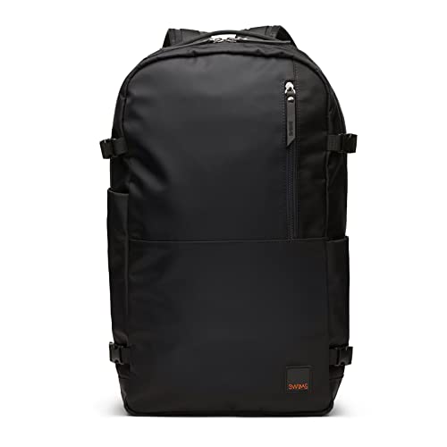 SWIMS Mochila para viajes, mochila escolar casual para aventura, mochila con cremallera y múltiples bolsillos para la universidad, pista de campo y senderismo, Negro -, Talla única, Moderno