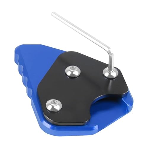 tänder-Verbreiterung Motorrad-Seitenständer-Pad Für Suzuki Hayabusa GSX1300R GSX-R 1300GSX 1300R 2021–2023 Ständerfuß-Seitenständer-Verlängerungspad(BLAU)