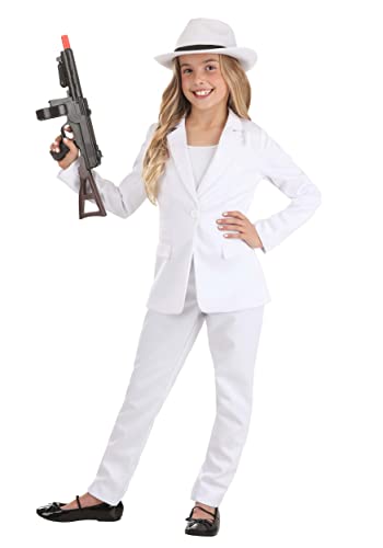Disfraz Completo de Traje Blanco para Niña Mediano miniatura 1