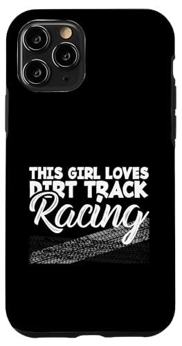 �_�[�g�g���b�N���[�T�[ Funny This Girl Loves Dirt Track Racing �X�}�z�P�[�X iPhone 11 Pro �p