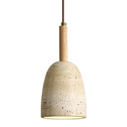 Lampe suspendue E27 style japonais, le plafonnier bois marbré idéal