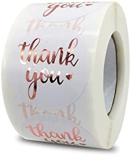 1 Inch Thank You Stickers, 500 PCS Sealing Stickers Thank You Label Tags for Boutiques,Giveaways,Envelope Seals, Small Business,Wedding,Birthday,Party Gift Wrap Bag,Baking Packaging