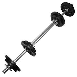 Yes4All Adjustable Cast Iron Dumbbell Sets 2-in-1 40/50/52.5/60/105 to 200LBS with Alloy Steel Connector Option for…