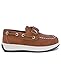 Nautica Kids Boys Loafers Casual One Strap Boat Shoes for Toddler Little Kid-Teton Toddler-Tan Pebbled Pu-12