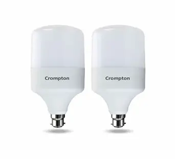 Crompton LED50DFCDLPro-2 Base B22 50-Watt LED Bulb Combo (Pack of 2, Cool Day Light)