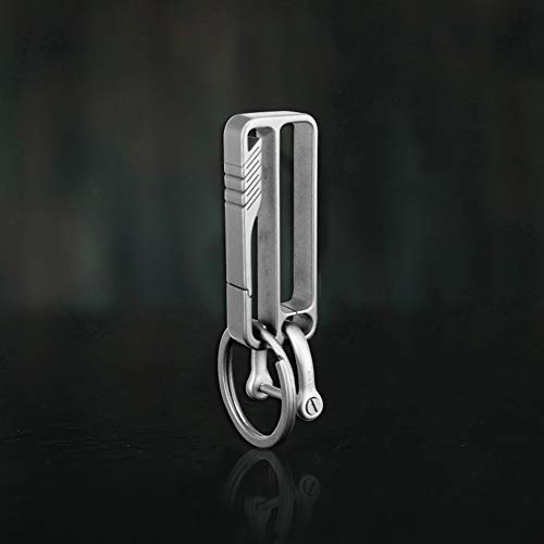 Chaveiro, Romacci Porta-chaves leve de titânio masculino cinto porta-chaves gancho