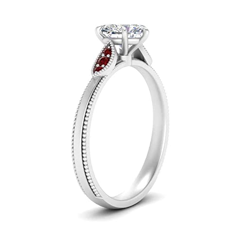 Image of Choose Your Gemstone Milgrain Simple Diamond CZ Ring Sterling Silver Heart Shape Milgrain Engagement Rings Everyday Jewelry Wedding Jewelry Handmade Gifts for Wife US Size 4 to 12