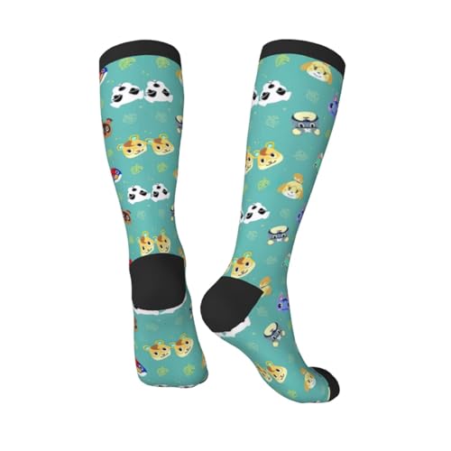 Animal cartoon print Clash of colours long socks, sports running cycle long socks, comfort long socks4