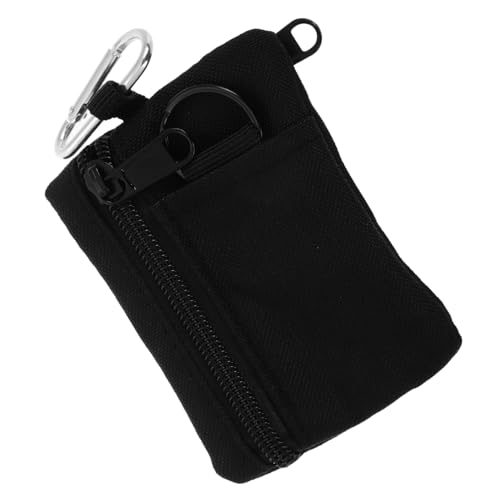 FOMIYES Zipper Pouch Organizer Multi Functional Small Coin Purse with Keychain for Outdoor Activities Travel Hiking and Everyday Use Durable Lightweight Compact Design