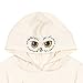 Harry Potter Hedwig Owl Big Girls French Terry Pullover Hoodie Off-White 14-16