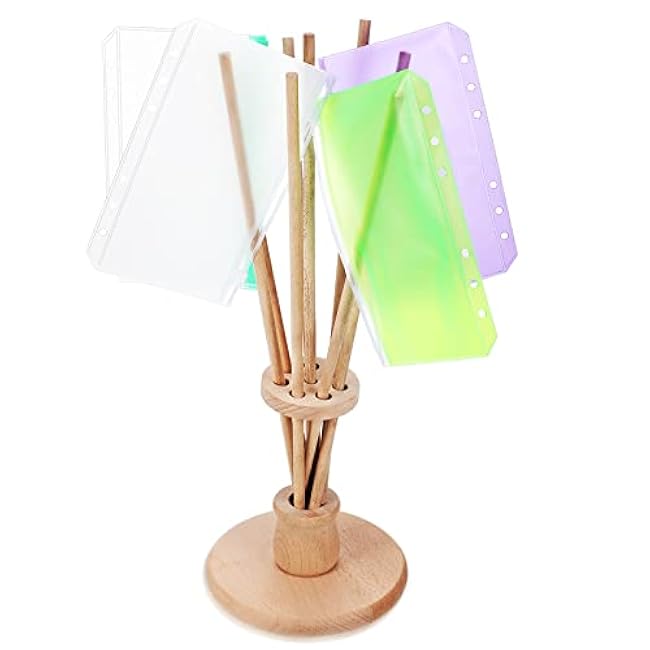 Chengu Bottle Drying Rack Design Plastic Bag and Bottle Dryer Multipurpose Drying Rack Wooden Cup Dish Freezer Bag Dryer Cup Holder for Easy Storage