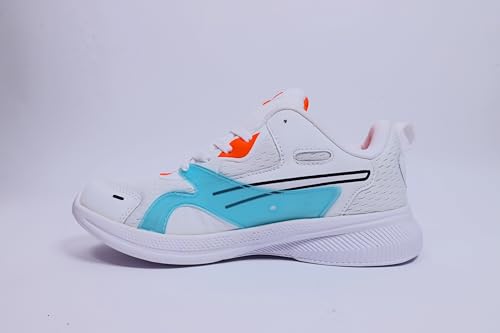 Image of RTP Men's Sports Running,Walking & Gym Shoes with Lightweight Carbon Cushion Technology EVA Sole with Memory Form Casual Sneaker Shoes for Boys & Men White