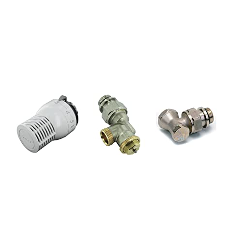 COMAP Kit thermostatique SENSITY équerre inverse 1/2JT - Inclus tête thermostatique Sensity M30 + corps thermostatique Kv réglable + raccord de réglage - RK8574241