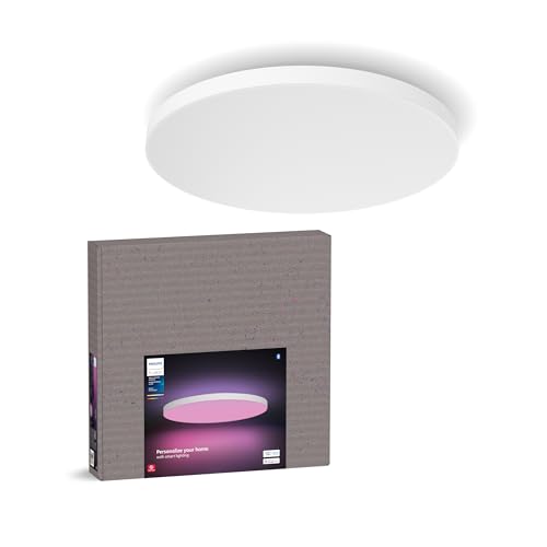 Philips Hue Datura Smart Ceiling Panel (Large Round 2.49 in x...