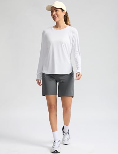 Image of Women's Sun Shirts UPF 50+ Long Sleeve UV Protection Shirt Lightweight Quick Dry Workout Hiking Tops for Women