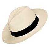 Gamboa Original Panama Hat for Men and Women Fedora Straw Summer Beach Sun Hat Protection UV UPF50+ Natural