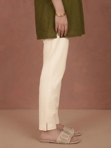 Image of TWIN BIRDS Women Viscose Cotton Kurti Pants | Stretch Ethnic Daily Trousers